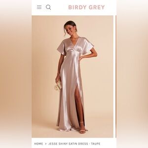 Champagne Bridesmaid Dress, Birdy Grey Size M